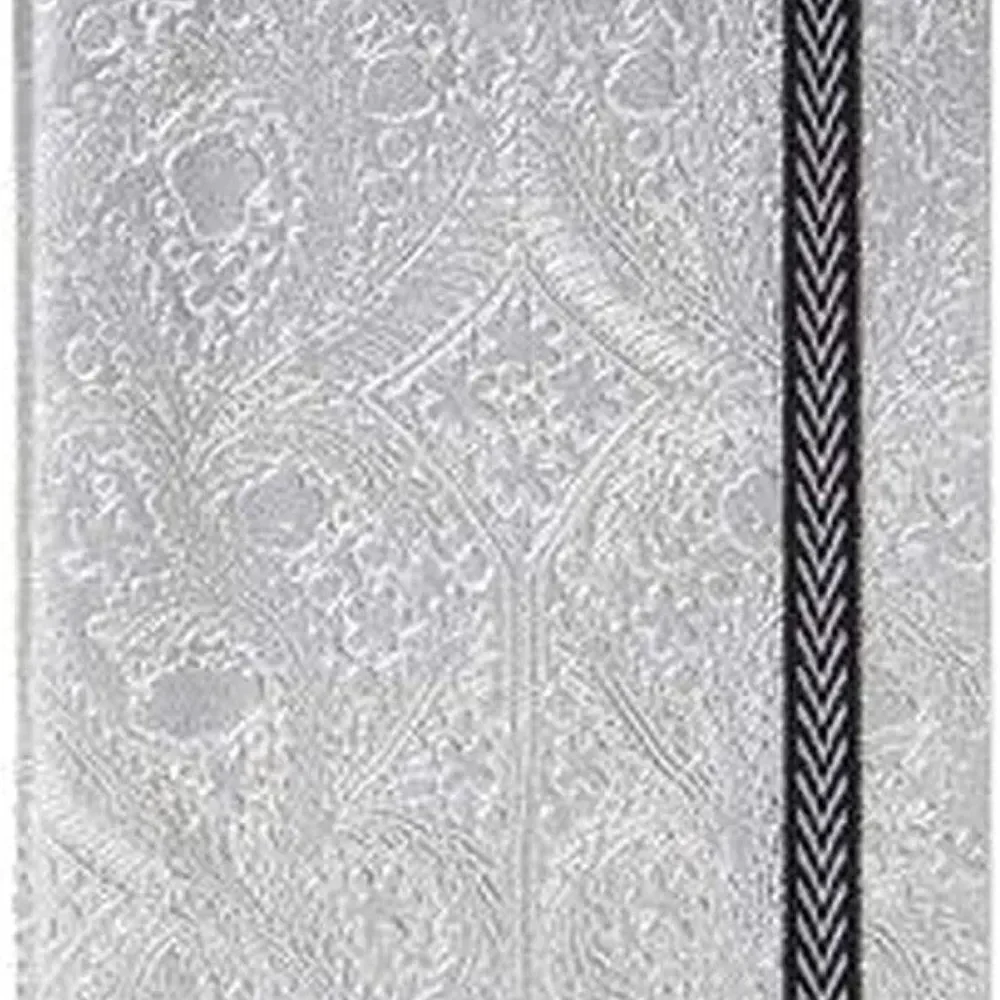 Christian Lacroix‎ Silver Metal Paseo A5 Layflat Journal Notebook 152 pgs LAST 1